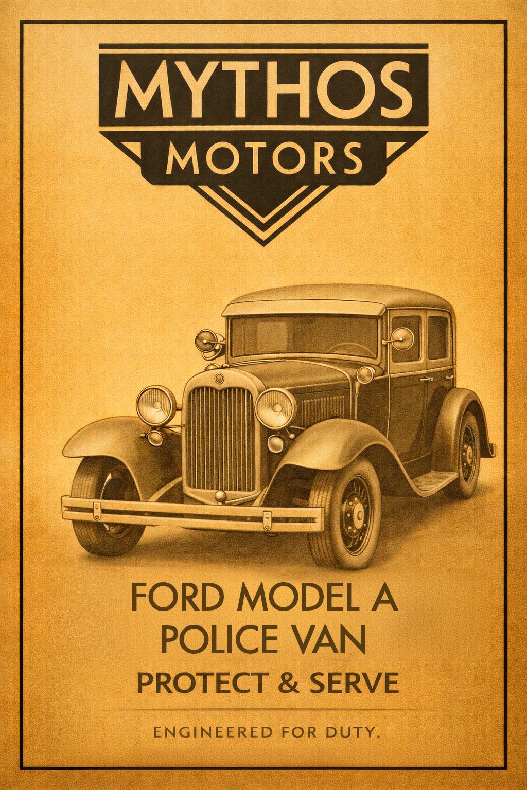 Ford Model A police Van Ford Model A police Van